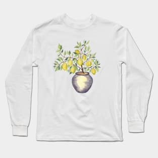 Lemon Tree in a Pot Long Sleeve T-Shirt